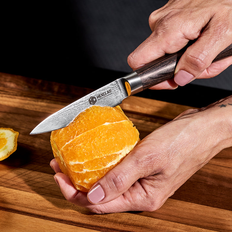 Damascus Steel Paring Knife, 3.5" (Espresso) - Image 3