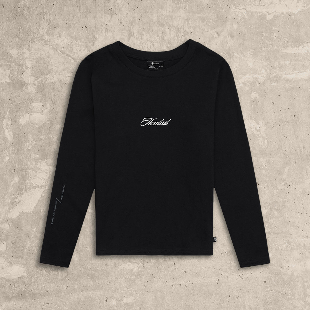 Cursive Hexclad Women’s Long-Sleeve T-Shirt - Image 3