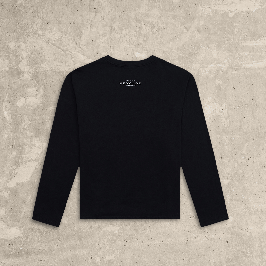 Cursive Hexclad Women’s Long-Sleeve T-Shirt - Image 4