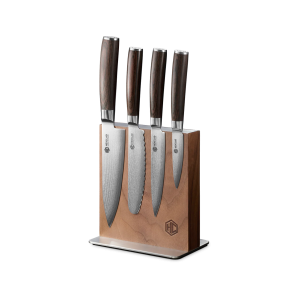 Damascus Steel Studio Knife Set, 5-pc (Espresso)