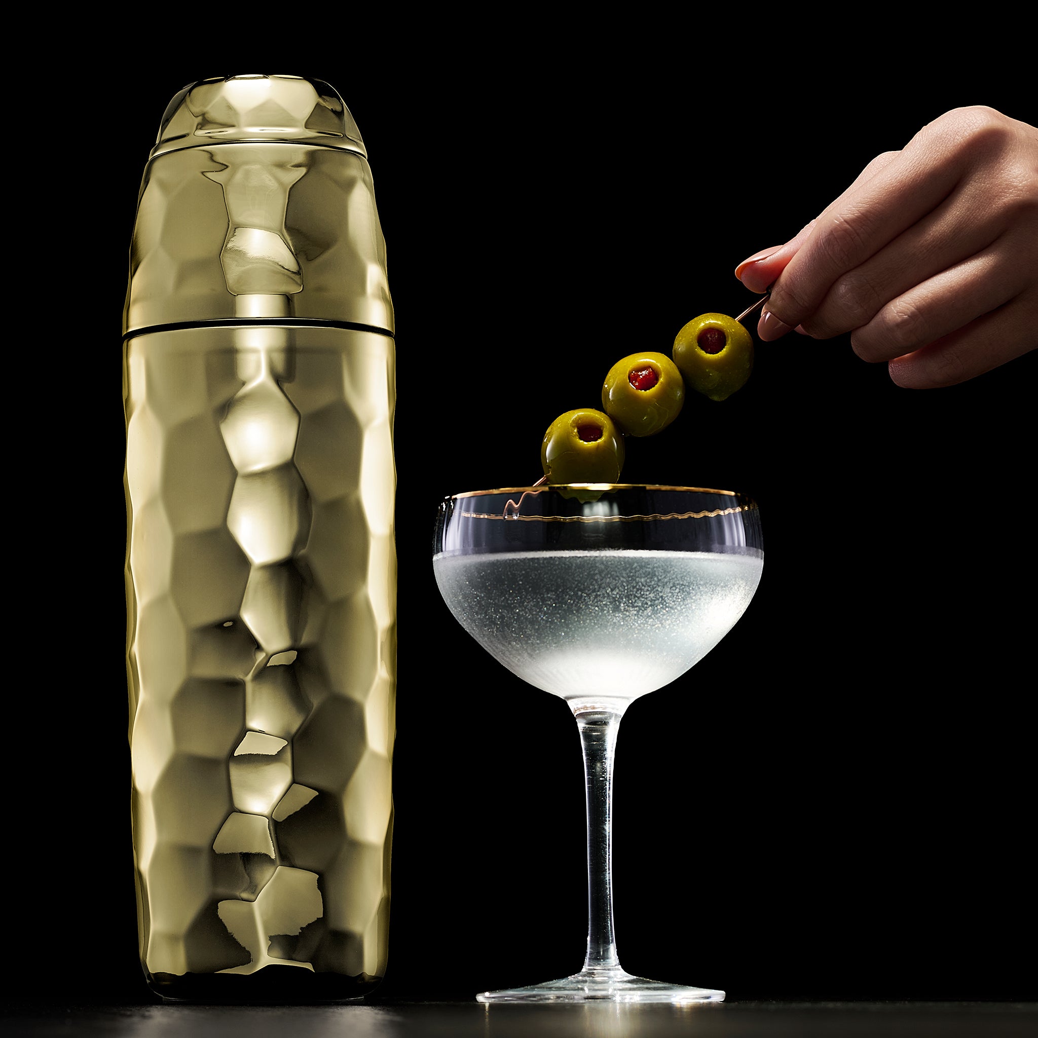 Cocktail Shaker, 25 oz (Gold) - Image 6