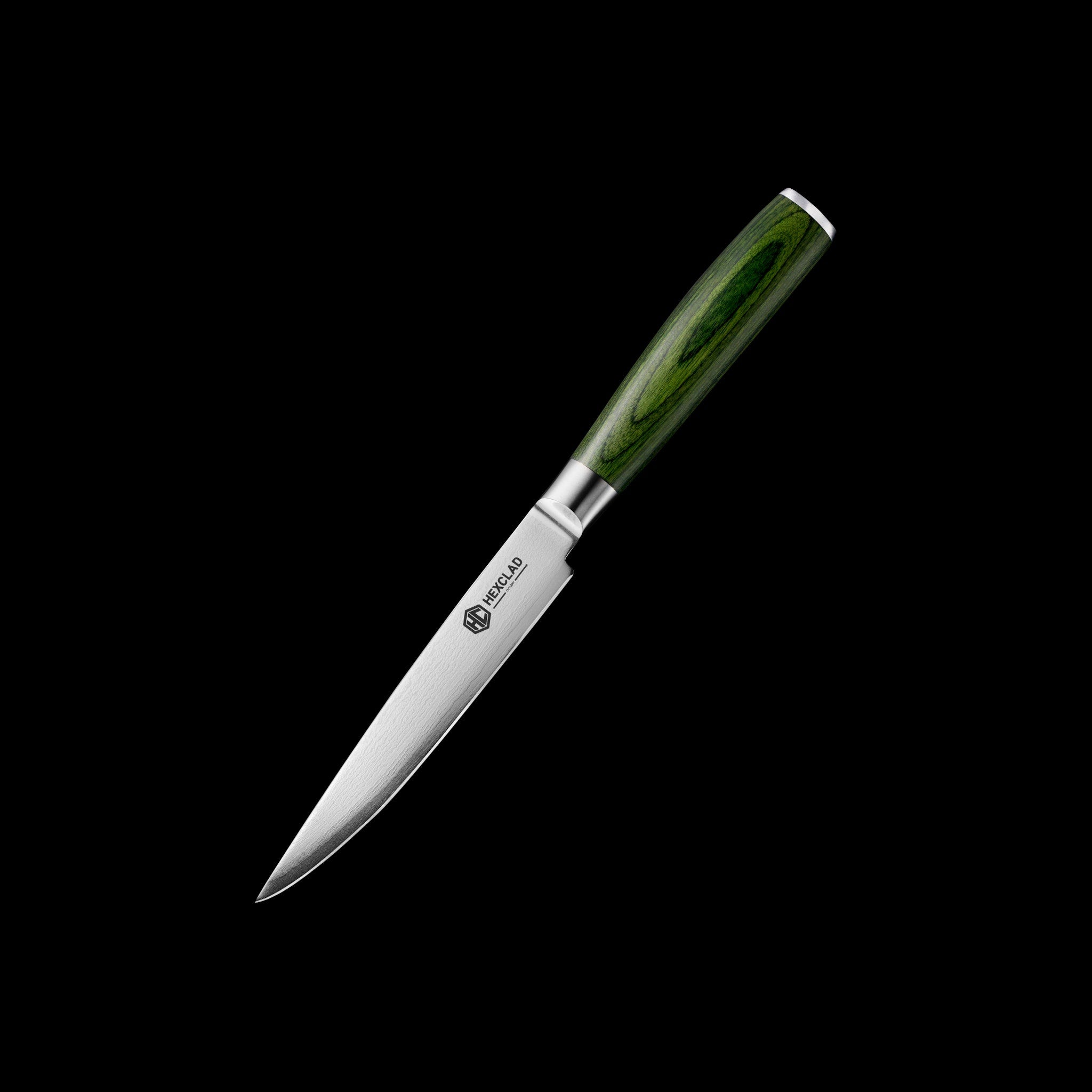 Damascus Steel Steak Knife Set, 4-pc (Green) - Image 2