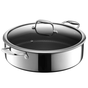 Hybrid Deep Sauté Pan/Chicken Fryer with Lid, 7-Qt