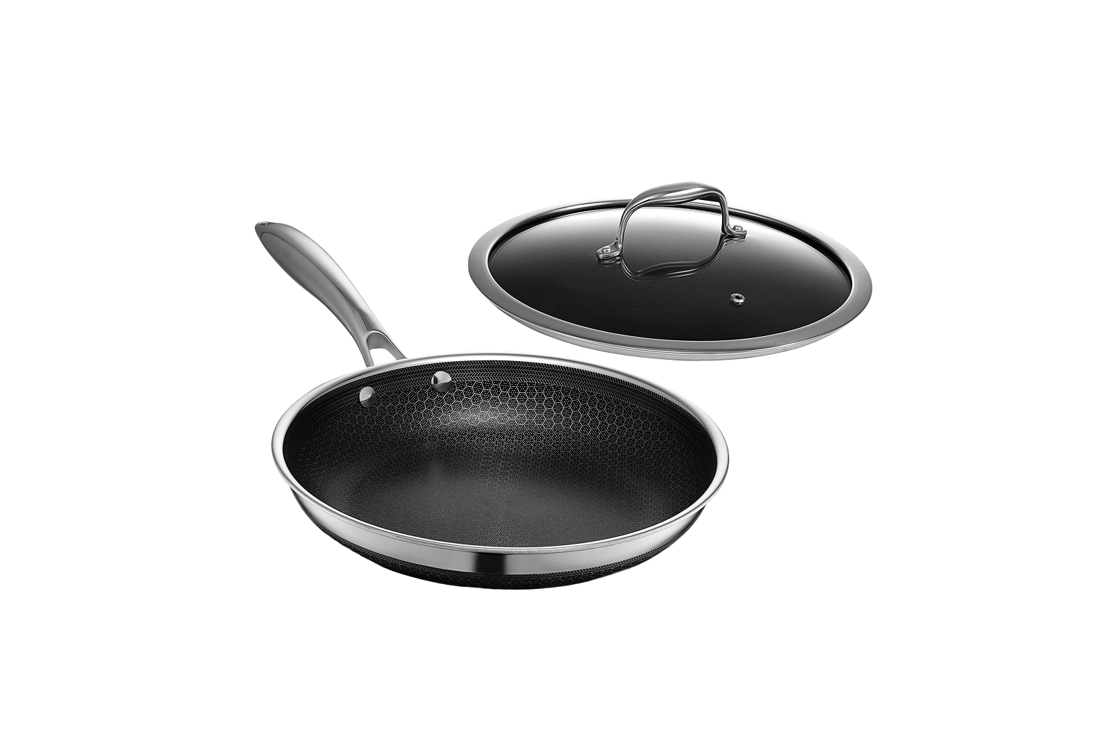 Hybrid Fry Pan with Lid, 10"