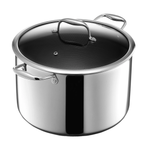 Hybrid Stock Pot with Lid, 10-Qt