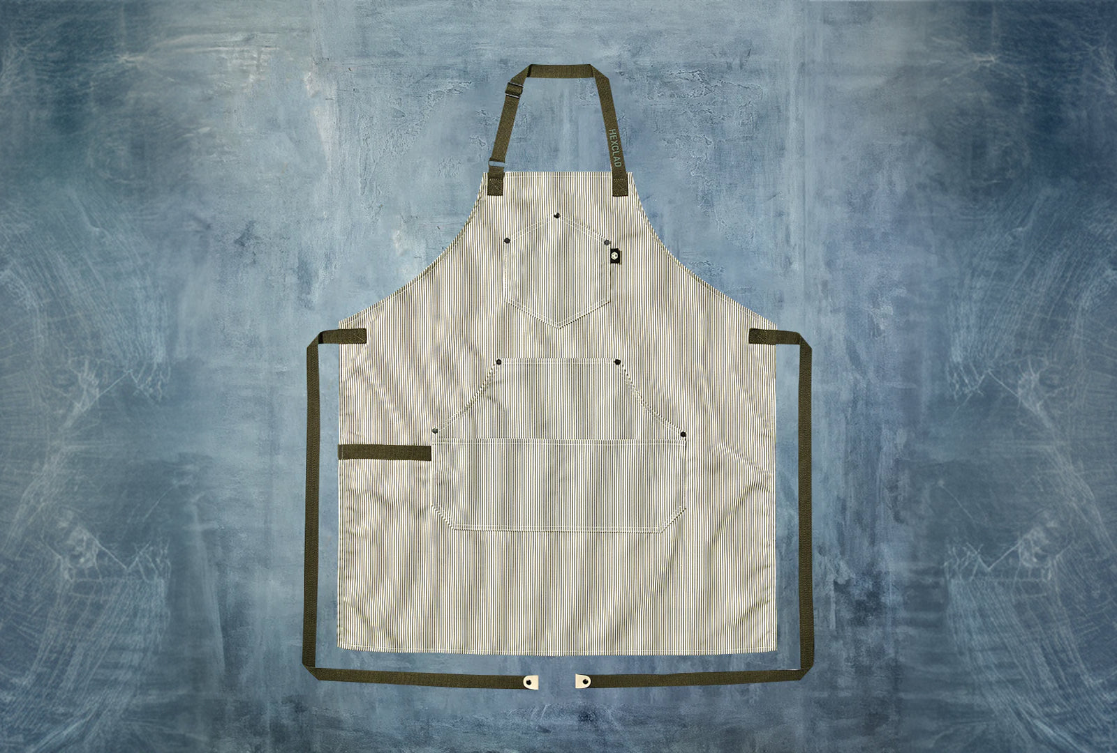 Eco Modern Apron (Classic Stripe, Forest)