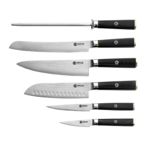 Master Series Damascus Steel Knife Set, 6-pc