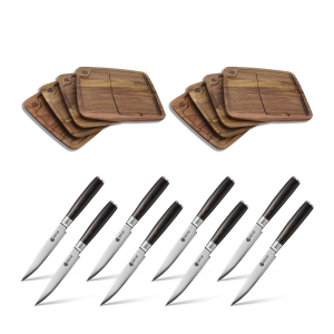 Steak Knife & Bistecca Plate Set, 16-pc (Espresso)